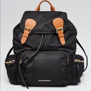 Burberry black backpack